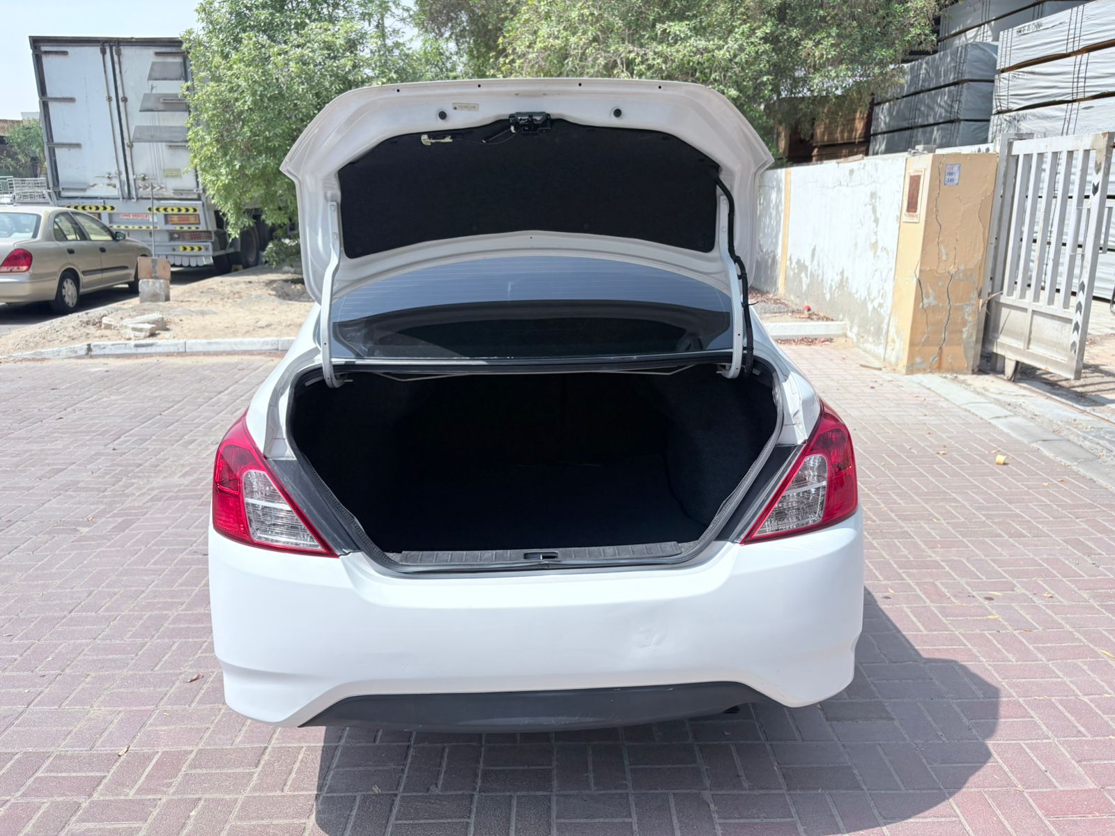 2017 Nissan Versa Trunk Open Rear View
