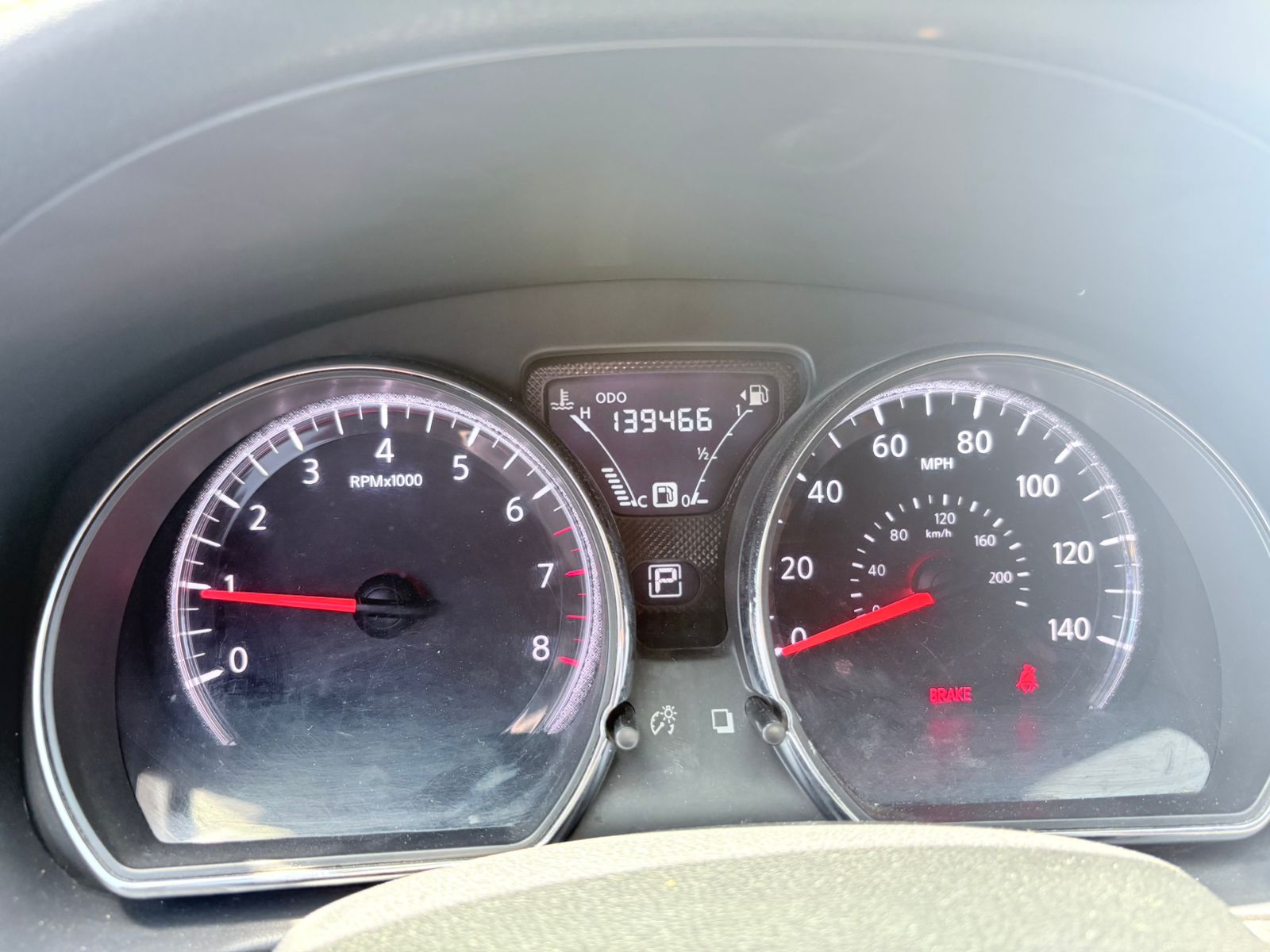 2017 Nissan Versa Dashboard Meter